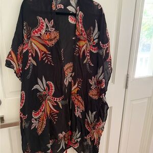 Multi Colored Floral Kimono